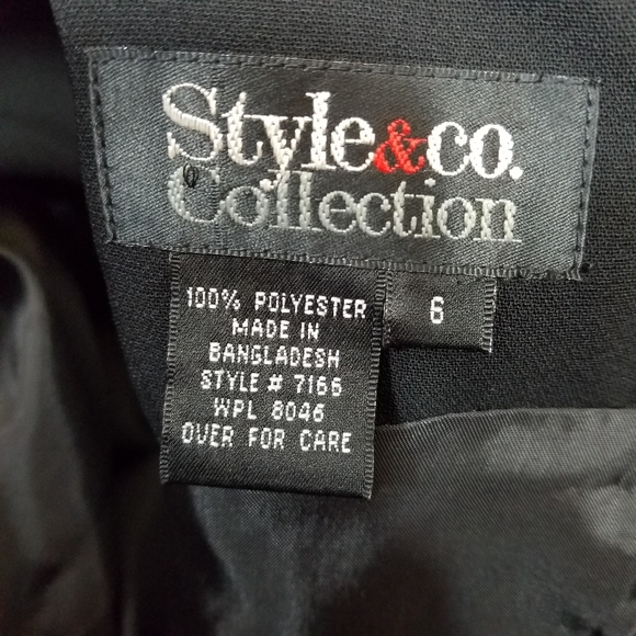 Style&co Collection Black Dress Size 6.Pit to pit approx:  19 inches Right sh - Picture 5 of 5